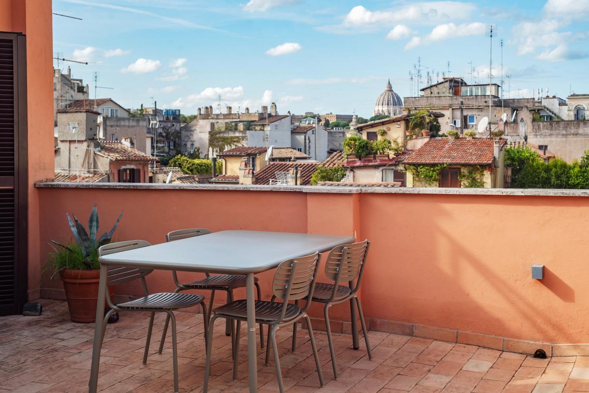 Apartment With Terrace In Via Del Pellegrino - FromhometoRom Eksteriør billede