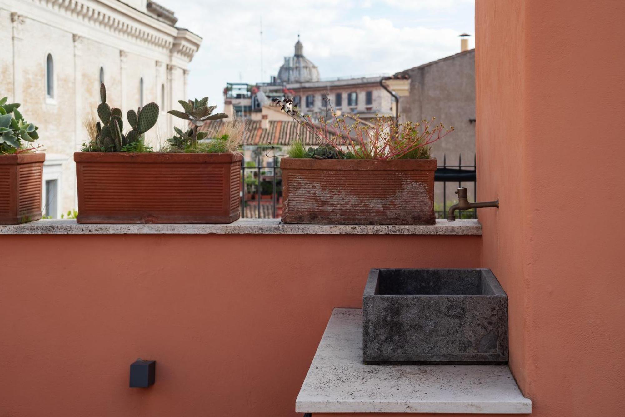 Apartment With Terrace In Via Del Pellegrino - FromhometoRom Eksteriør billede