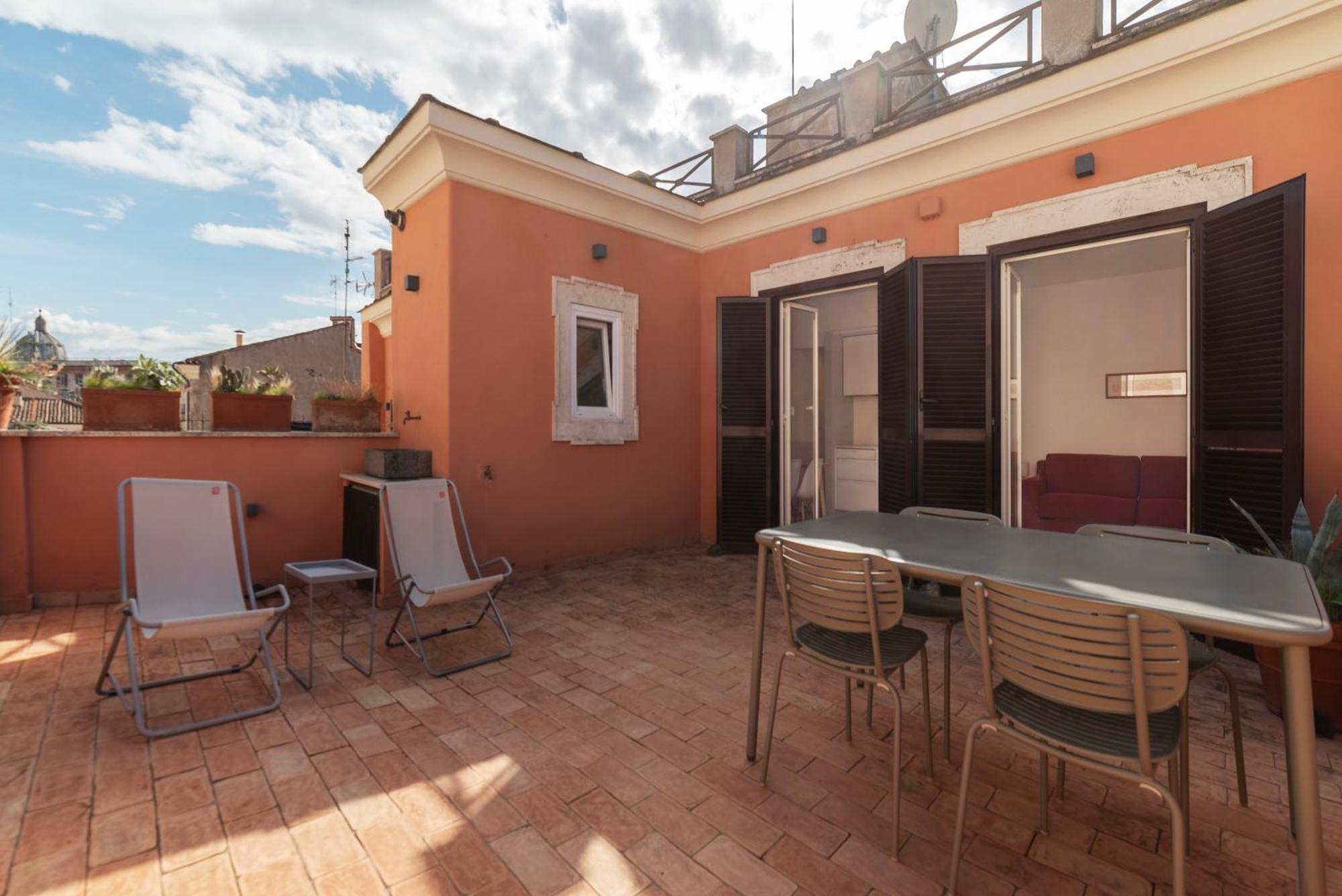 Apartment With Terrace In Via Del Pellegrino - FromhometoRom Eksteriør billede